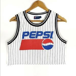 Britney Spears Cropped Pepsi Jersey Tank